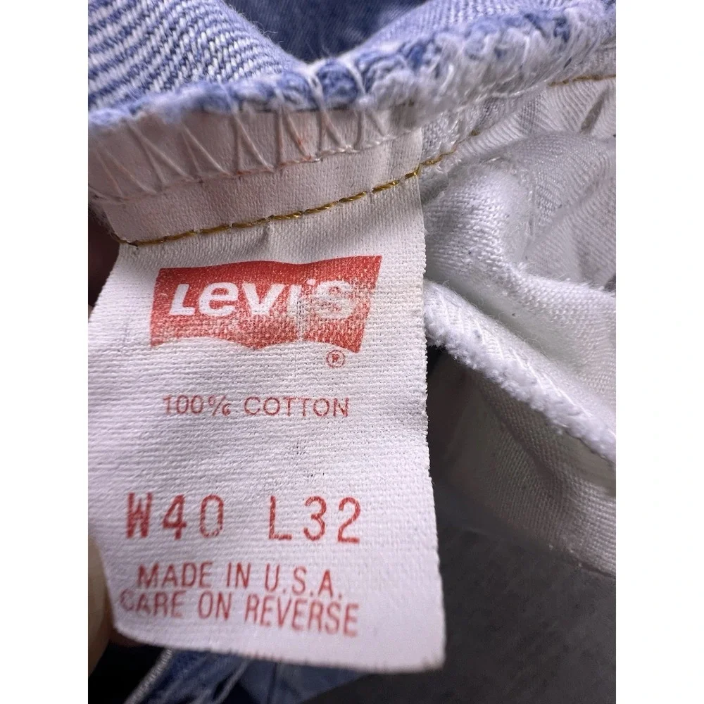 Levi's Shorts Vintage Orange Tab 506 Cut Off Denim‎ Light Wash Cotton Mens 39